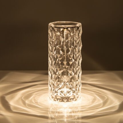 Rose Shape Table Lamp Rechargeable+16 Colors